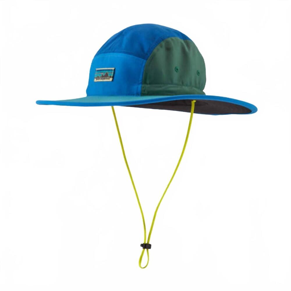 NEW PATAGONIA unisex quandary brimmer hat in og legacy label / vessel blue